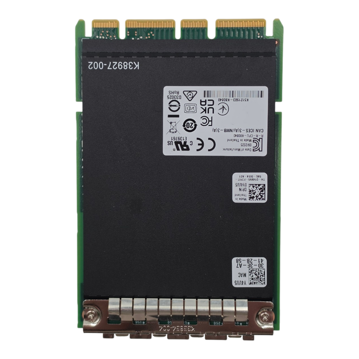 NEW Dell Y4VV5 Intel E810-XXVDA4 SFP28 4x 25/10/1GbE OCPv3 Network Adapter
