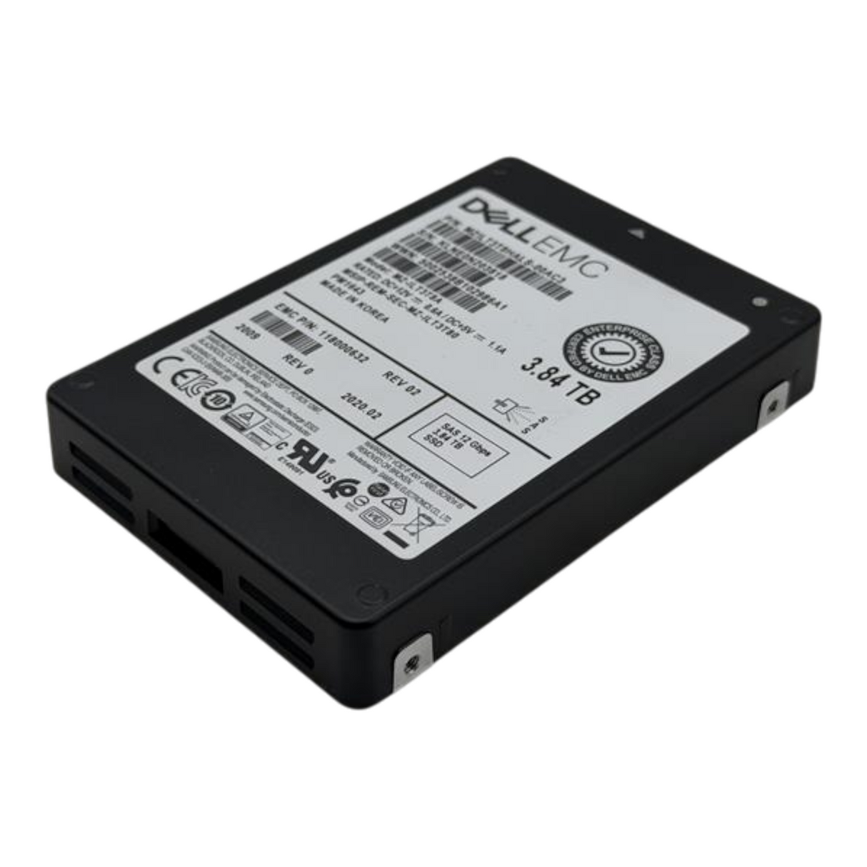 Dell EMC 3.84TB SAS 12G Read Intensive TLC 2.5" SSD 118000632 MZ-ILT3T8A PM1643