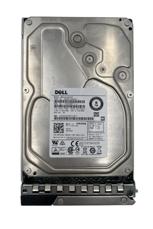 Dell 6TB 7.2K 6G SATA 512e 3.5" LFF HDD + 14th-17th Gen Caddy KP22D HDEPS10DAA51