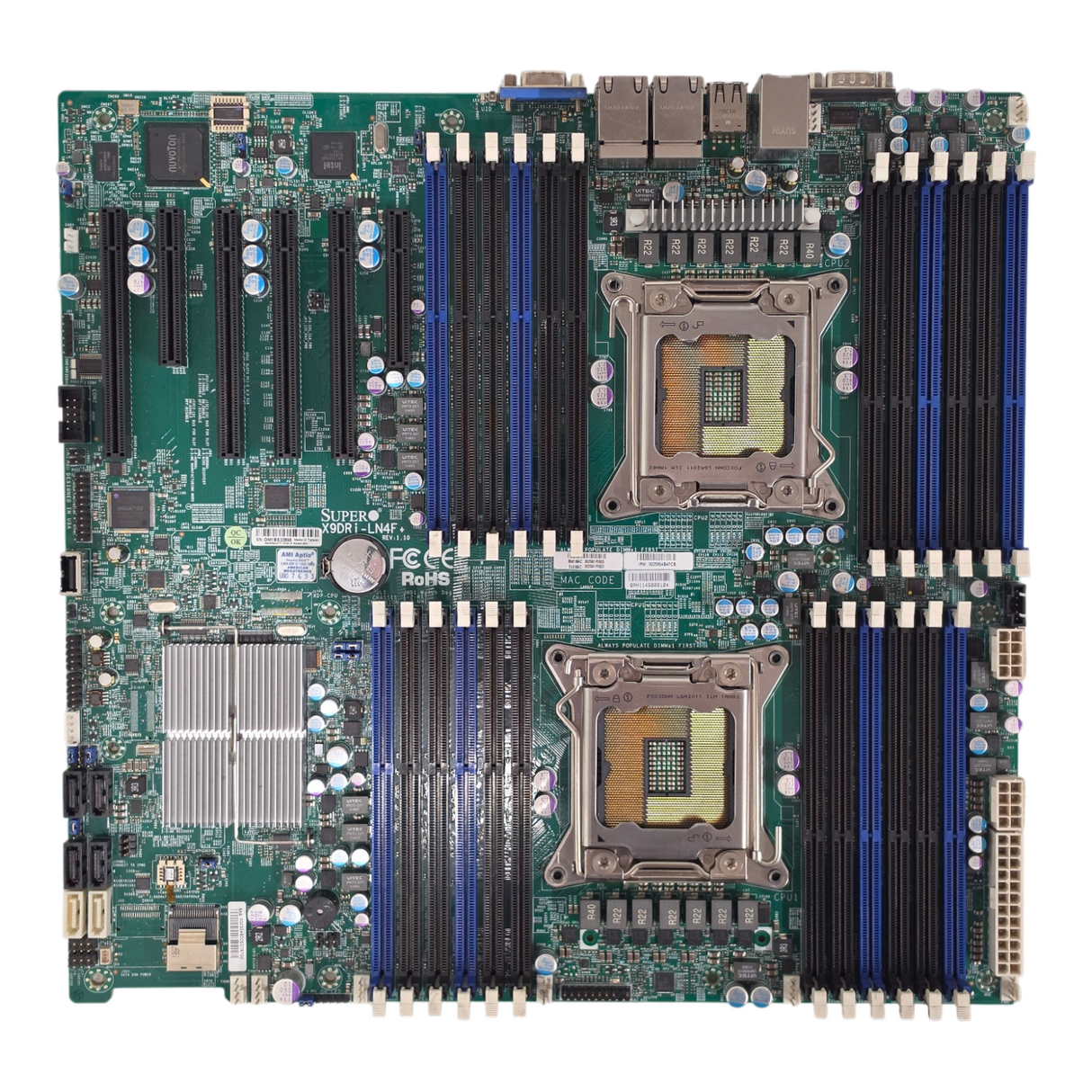Supermicro X9DRI-LN4F+ Revision V1.10 Motherboard LGA2011 C602 DDR3 SATA PCI