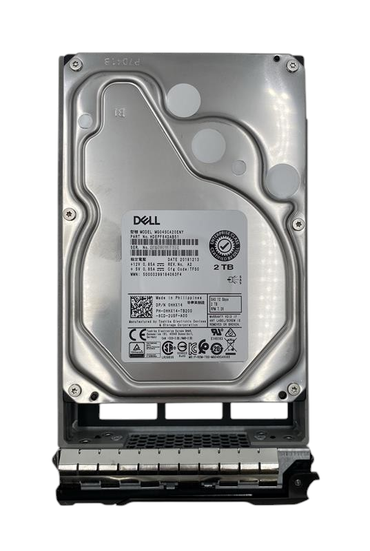 Dell 2TB 12G 7.2K SAS 3.5" Enterprise HDD MG04SCA20ENY HHX14 in 14th Gen Caddy