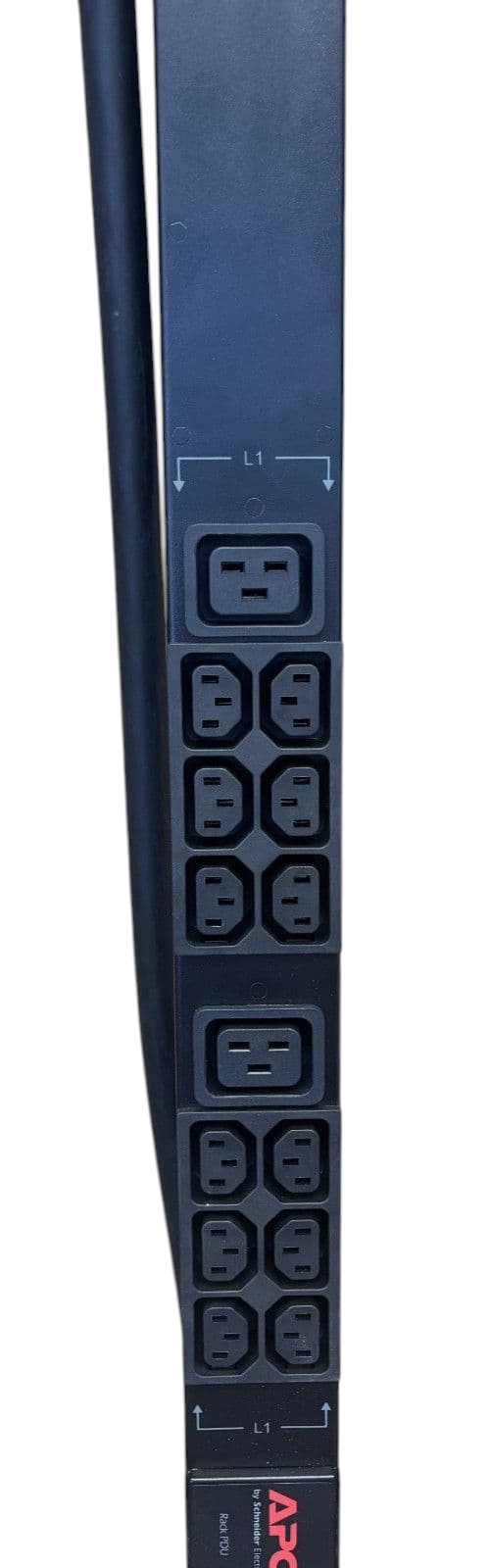 APC AP8881 Rack ZeroU Metered 3PH PDU 16A 230V 36xC13 6xC19 Power Distribution