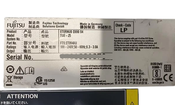 Fujitsu Eternus DX60 S4 24SFF Dual Controller Storage Array 2x Controller 2x PSU