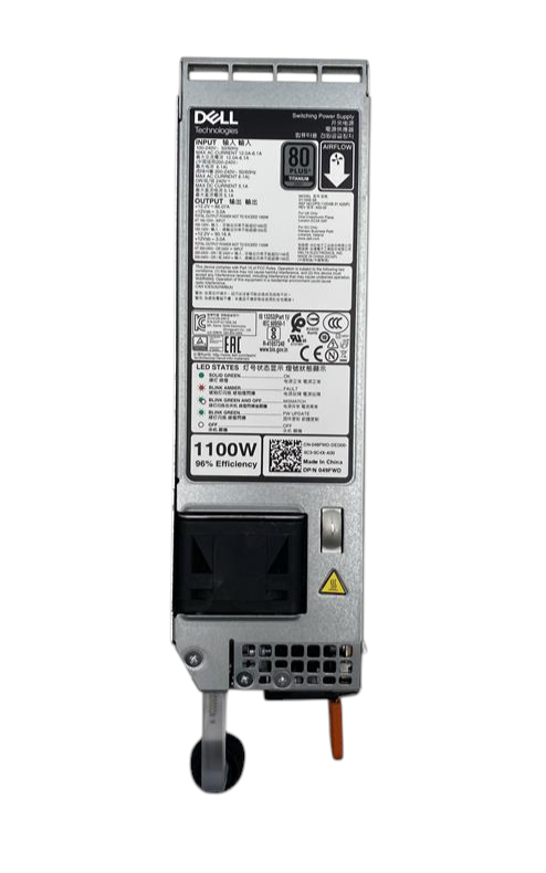 Dell 80 Plus Titanium 1100W F2B PSU Power Supply for PowerEdge Gen17 - 49FWD