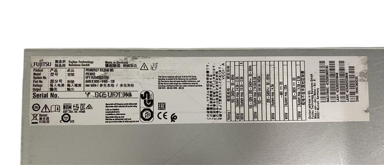 Fujitsu Primergy RX2540 M5 2x 2nd Gen Scalable 24-DIMM 24-Bay 2U CTO Rack Server