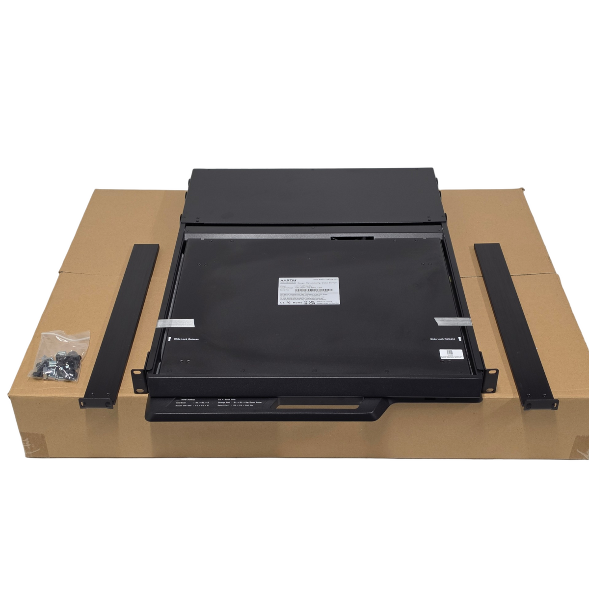 NEW Austin Hughes K117-801KE-EU 8-Port 1U 4K LCD HDMI Rack Console KVM Switch