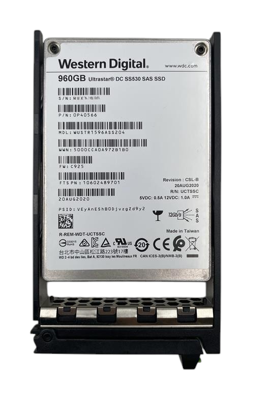 Fujitsu 960GB 12G SAS 2.5" SFF Enterprise SSD DCSS530 w/ Caddy S26361-F5715-L960