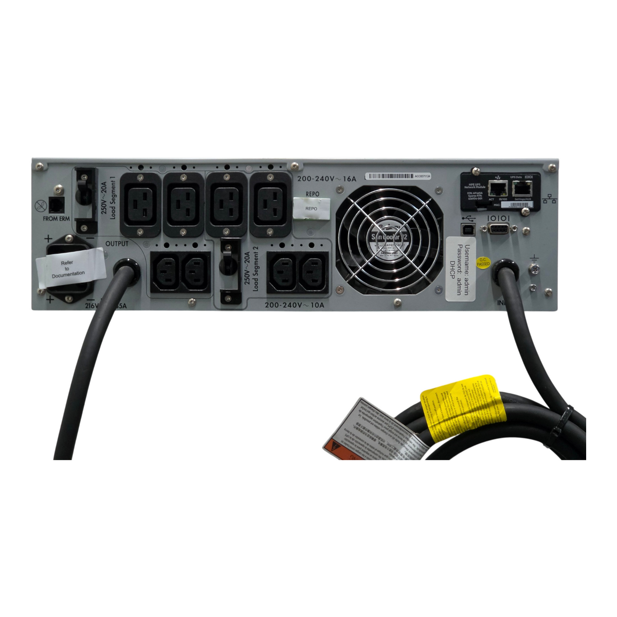 HPE AF461A R5000 3U IEC309-32A 5000VA 4500W High Voltage INTL UPS + New Cells