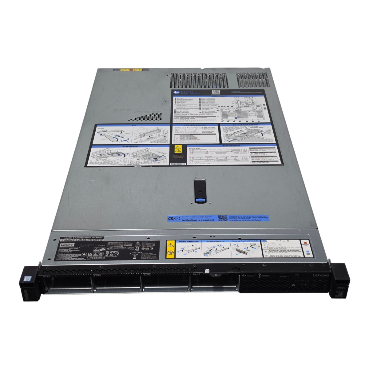 Lenovo ThinkSystem SR630 2x 1st/2nd Gen Scalable CPU 24DIMM 8xSFF SAS CTO Server