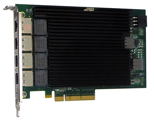 New Silicom Intel X540 Quad Port 10GbE RJ45 Network Card Adapter HH - PE310G4I40