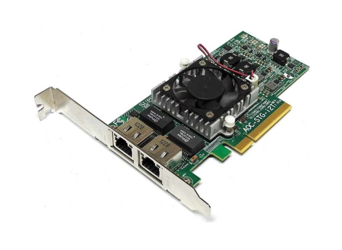 New SuperMicro AOC X540-AT2 DP 10G RJ45 FH Rev 1.01A Network Card AOC-STG-I2T FH