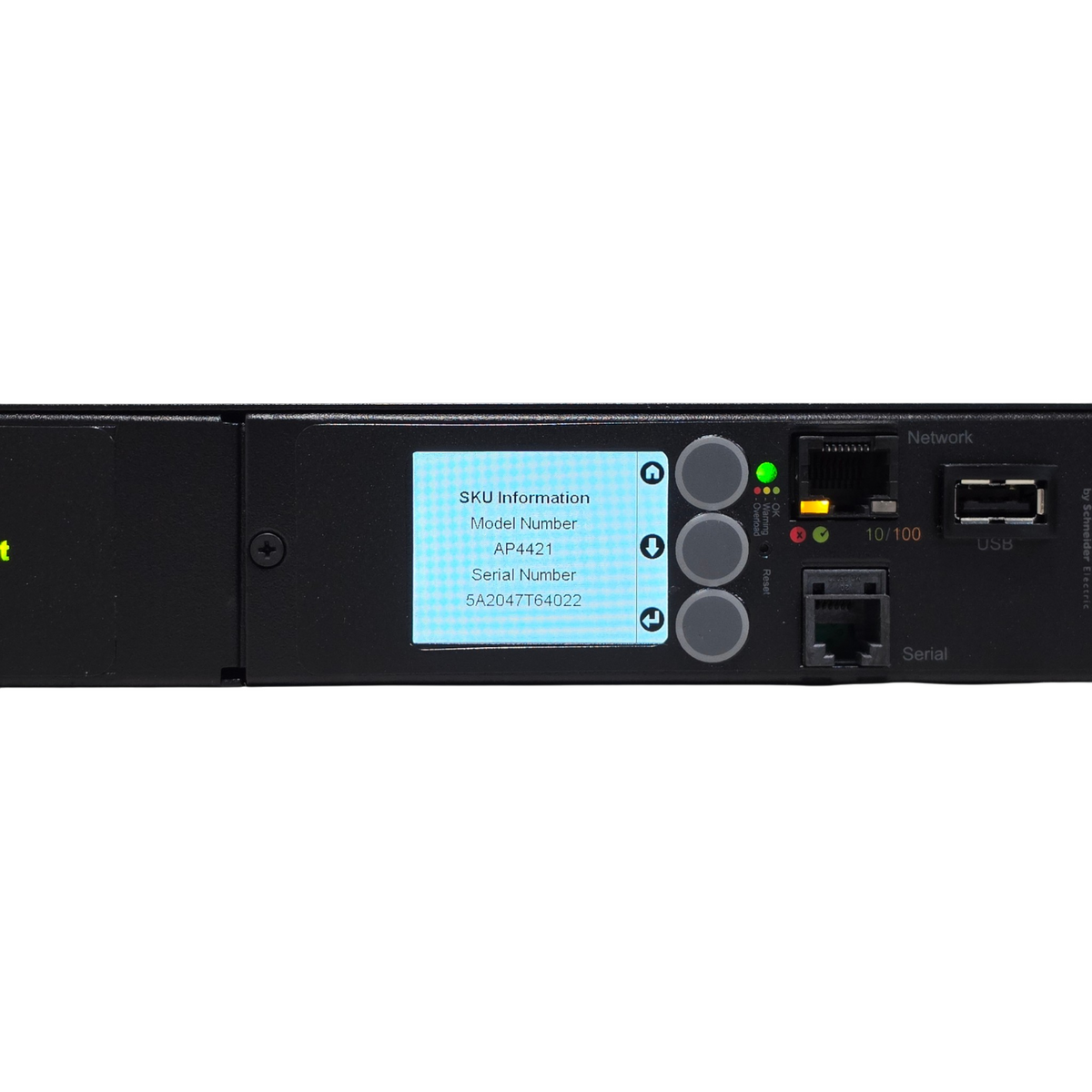 APC AP4421 230V 10A Rackmount Automatic Transfer Switch ATS 12x C13 Outlets PDU
