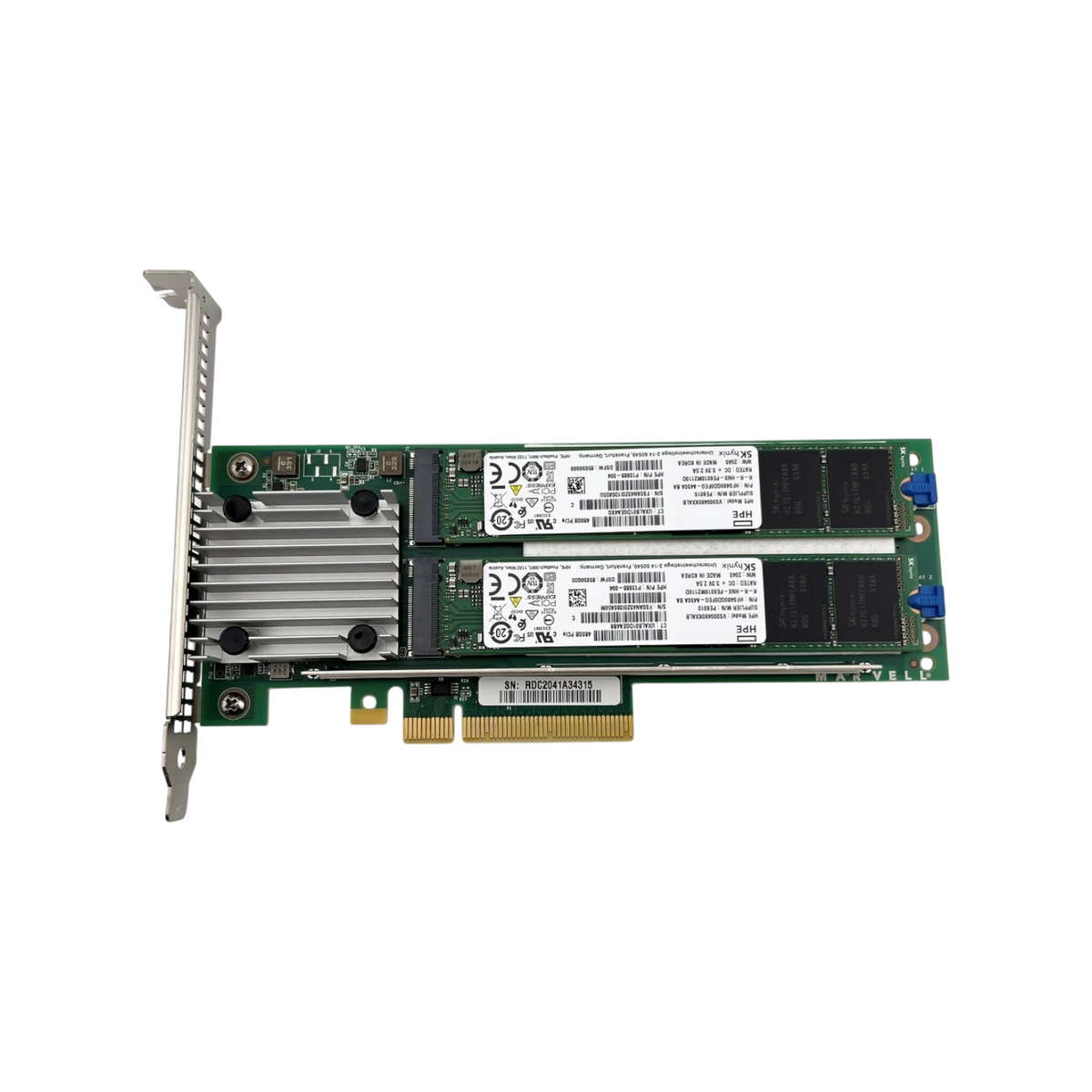 HPE NS204i‑p Gen10+ PCIe RAID 1 2x 480GB M.2 NVMe SSD OS Boot Device P12965-B21