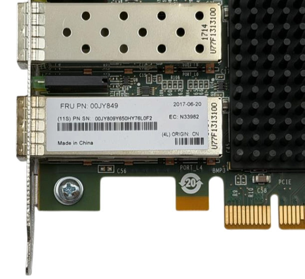 New Lenovo LPE16002 Dual Port 16G SFP+ FC PCIe HH Network Adapter 00JY849