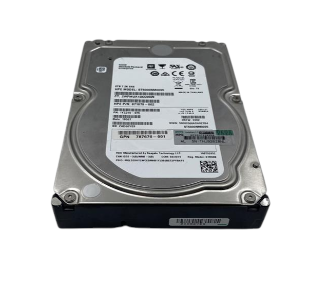 HP 6TB 7.2K 12G 512e SAS 3.5" LFF HDD Hard Drive - J9F43A 787676-001 871679-002