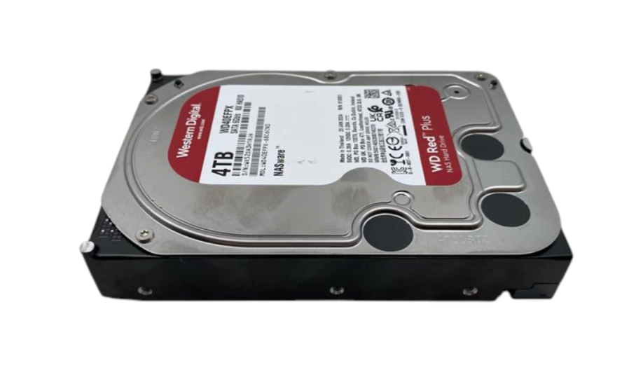 Western Digital WD Red Plus 4TB 5.4K 6G SATA 3.5" LFF HDD Hard Drive WD40EFPX