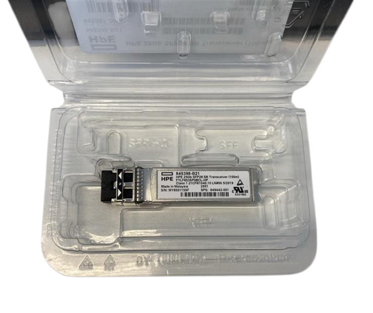 New HPE 25Gb SFP28 SR 850nm Transceiver FTLF8536P5BCL-HP 845398-B21 849442-001