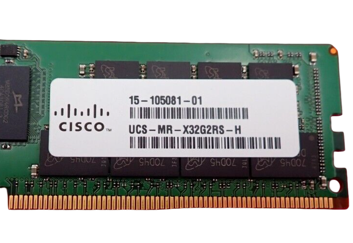 Cisco 32GB 2Rx4 DDR4-2666V PC4-21300 RAM Memory UCS-MR-X32G2RS-H 15-105081-01