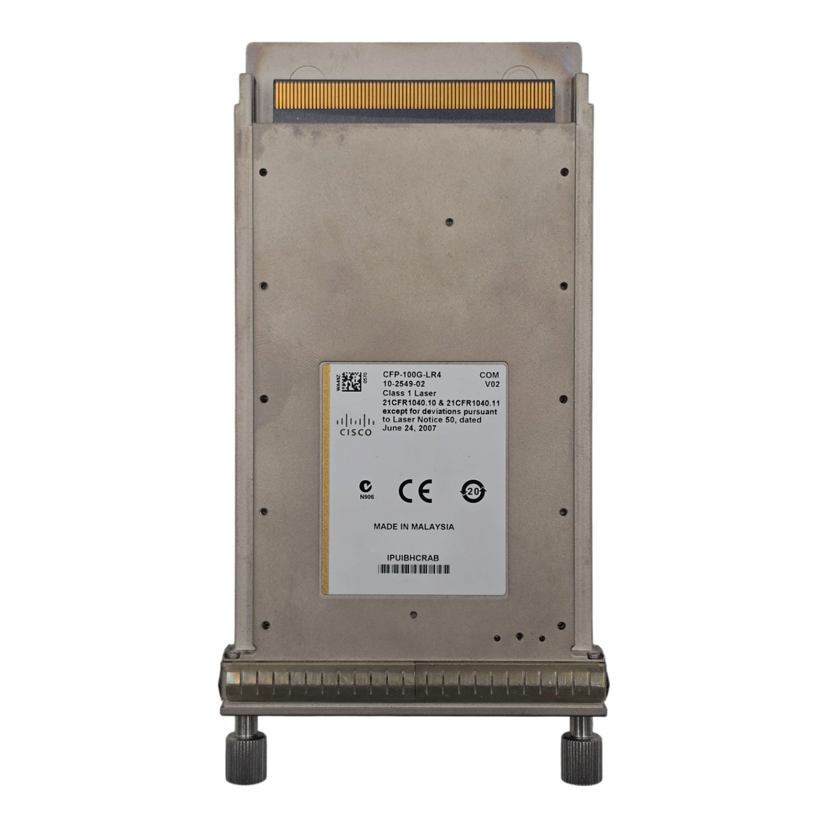 Cisco CFP-100G-LR4 100GBASE-LR4 100GbE 1310nm SMF CFP Module 10-2549-02