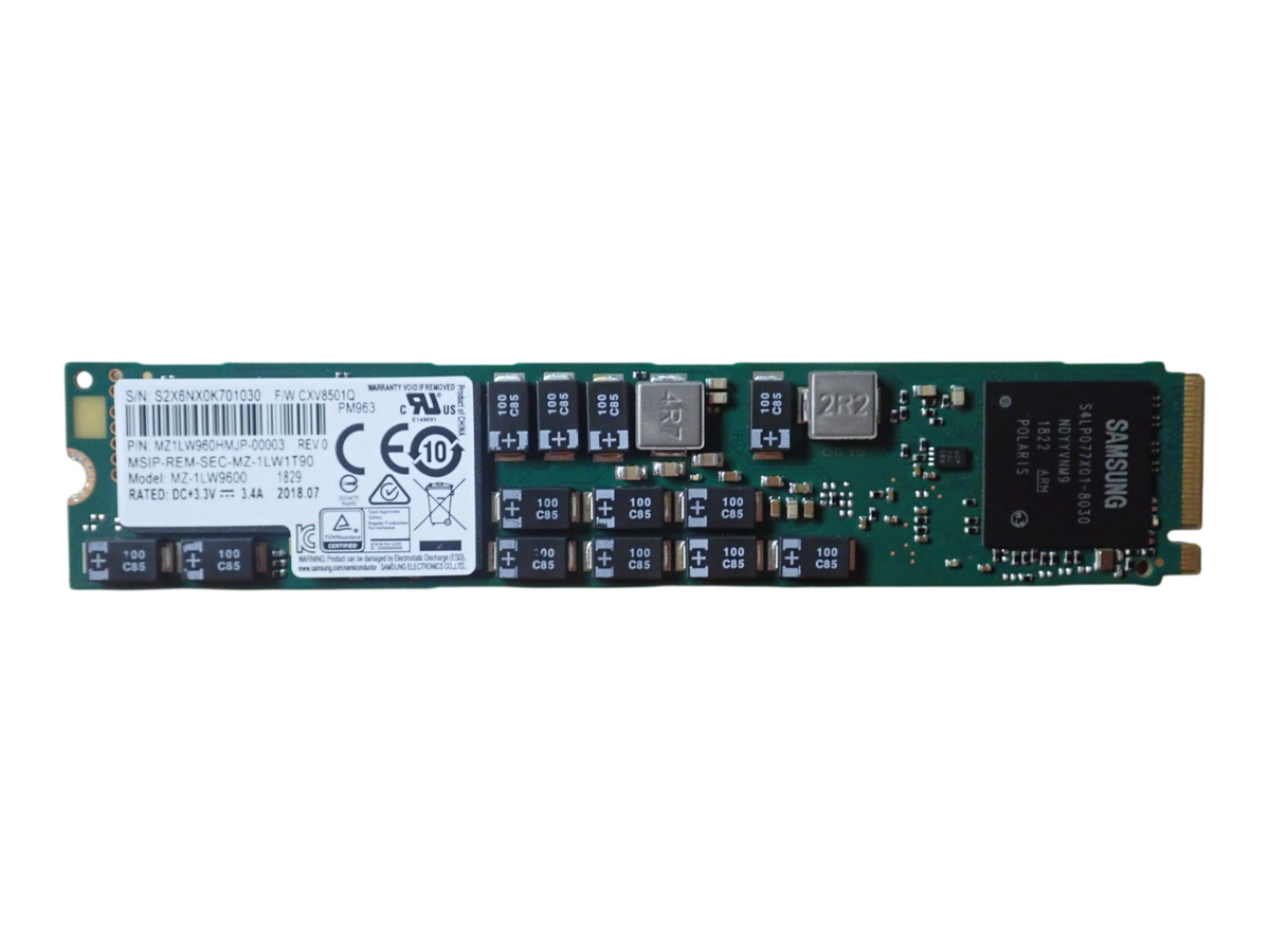 Samsung SM963 Series 960GB NVMe M.2 22110 PCIe 3.0 x4 MU MLC SSD MZ-1LW9600