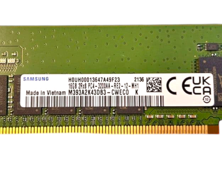 New Samsung 16GB 2Rx8 PC4-3200AA PC4-25600 ECC RDIMM RAM Memory M393A2K43DB3-CWE