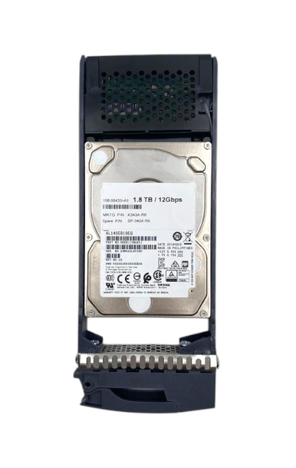 NetApp 1.8TB 10K SAS 12G 2.5" Hard Drive HDD in Caddy X343A-R6 SP-X343A-R6