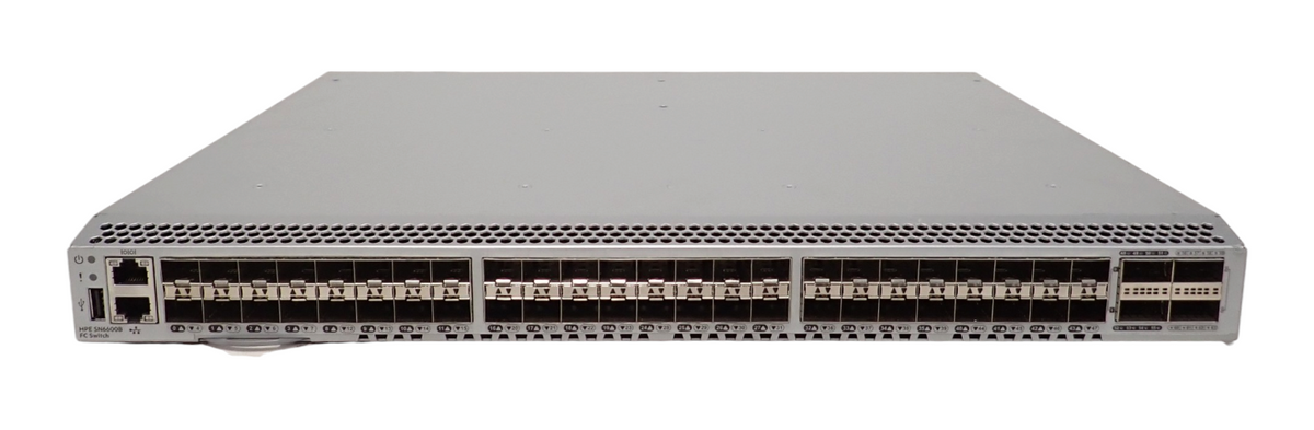 HP Brocade SN6600B G620 48x 32Gb SFP+ 24-Active 4x QSFP B2F 2x PSU Switch Q0U54A