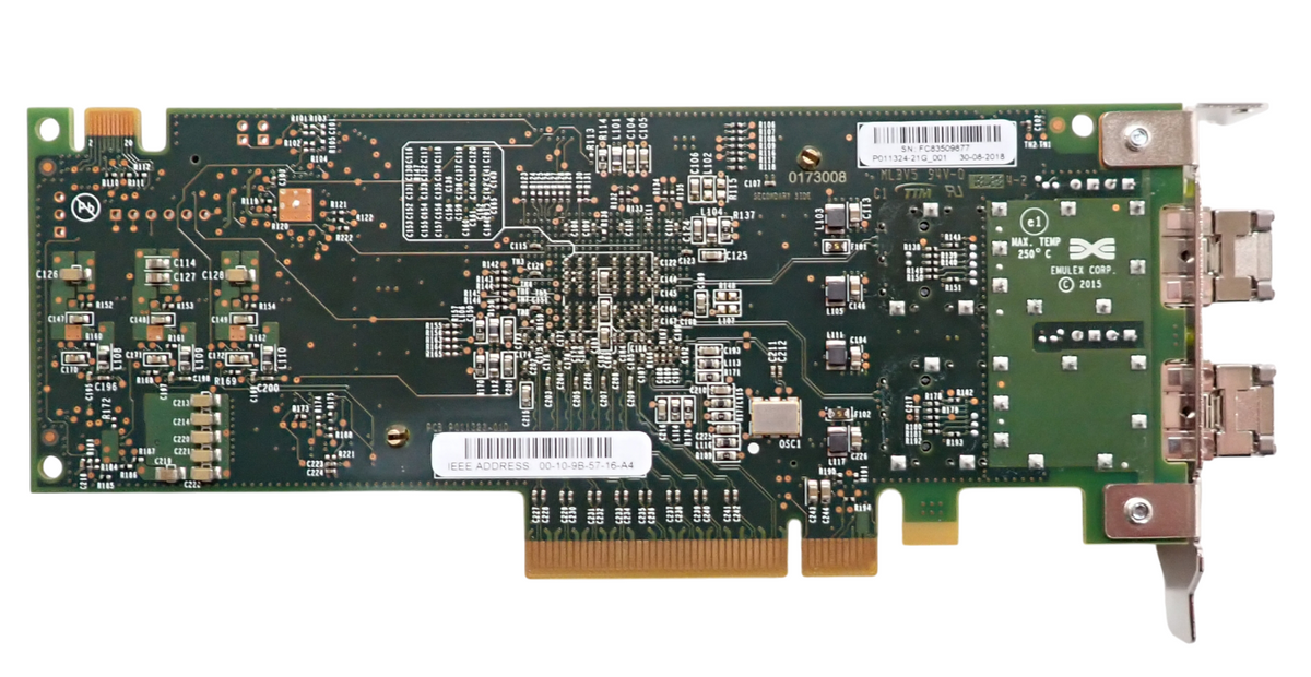 Fujitsu LPe31002 2x 16Gb FC Host Bus Adapter HBA + 2x SFP S26361-F5596-E202 HH