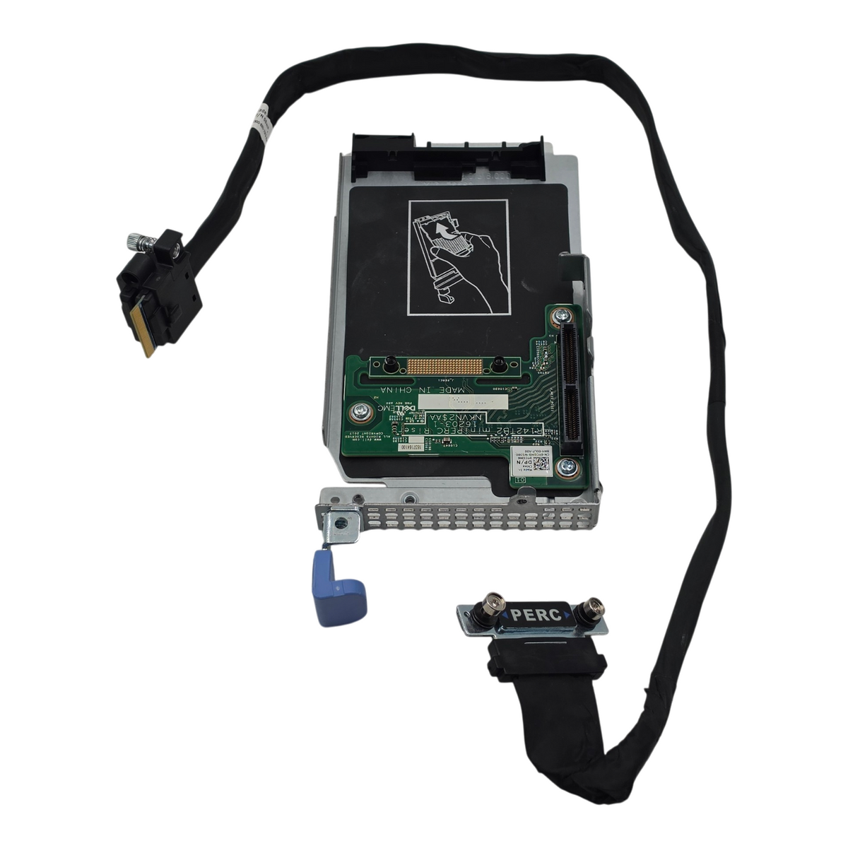 Dell YCGM8 Mini PERC RAID Riser Kit PowerEdge C6420 C6400 w/ Cage & PERC Cable