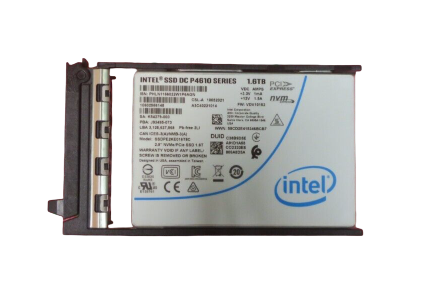 NEW Fujitsu 1.6TB PCIE NVMe Mixed Use 2.5" Hot-Plug SSD +Caddy S26461-F5737-L160