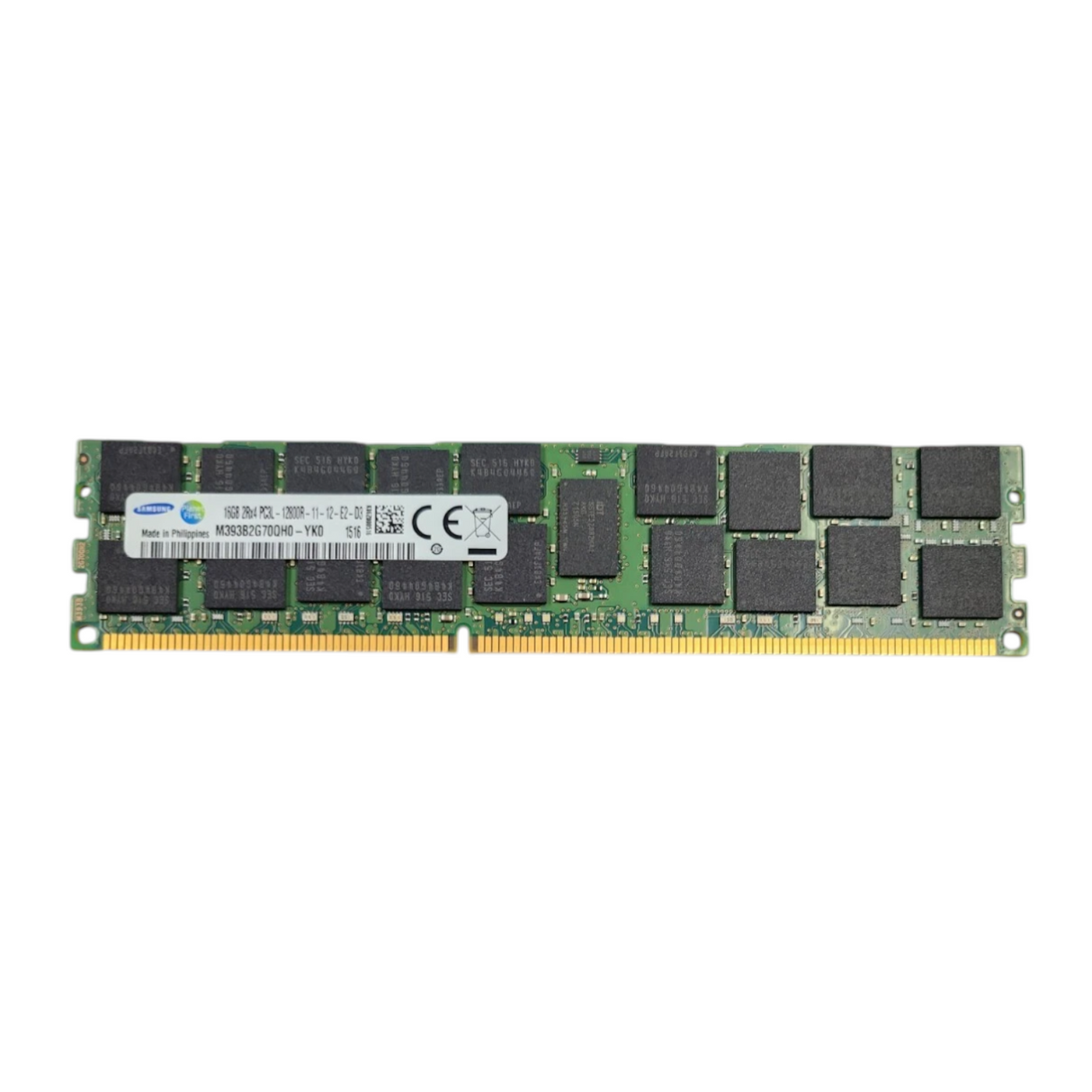 Samsung 16GB PC3L-12800 DDR3-1600 R ECC M393B2G70BH0-YK0 Server Memory