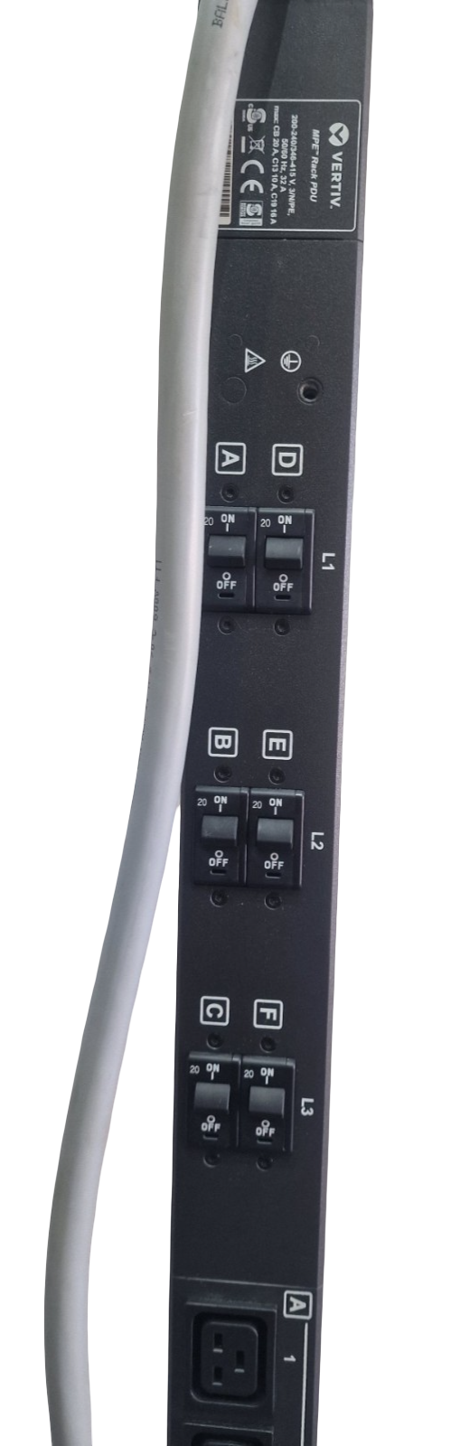 NEW VERTIV MPE-1345 Rack PDU elementary 0U 230/400V 3Ph 32A 24× C13 12x C19