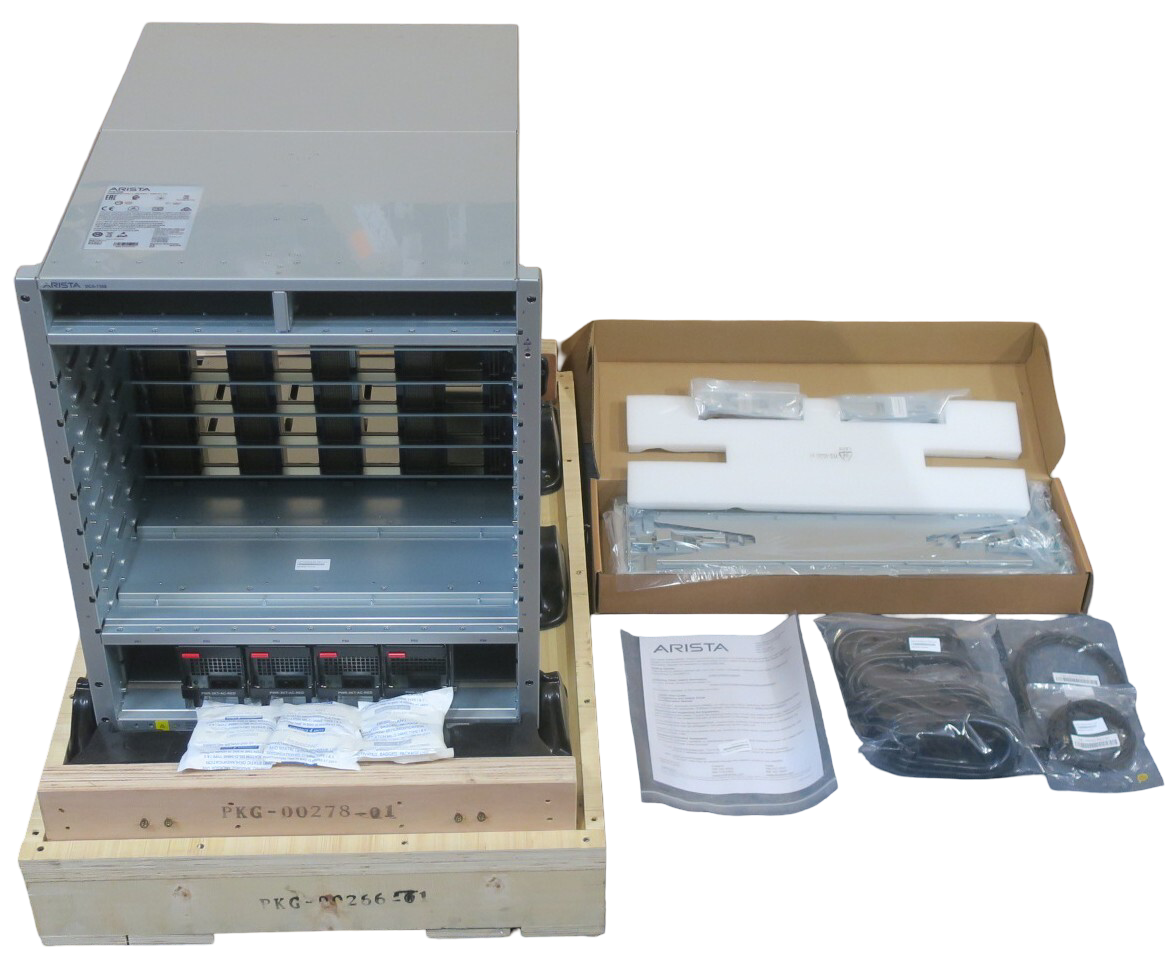 NEW Arista DCS-7308 7300 Series 8-Slot Switch Chassis + 4x PWR-3KT-AC-RED PSU