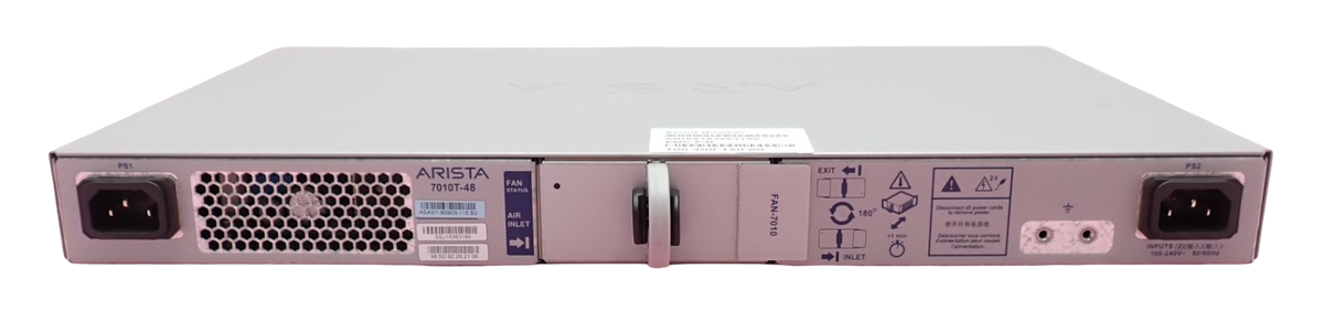 Arista 7010T-48 48x 1GbE RJ45 + 4x 1/10GbE SFP+ Port RA DCS-7010T-48-R Switch