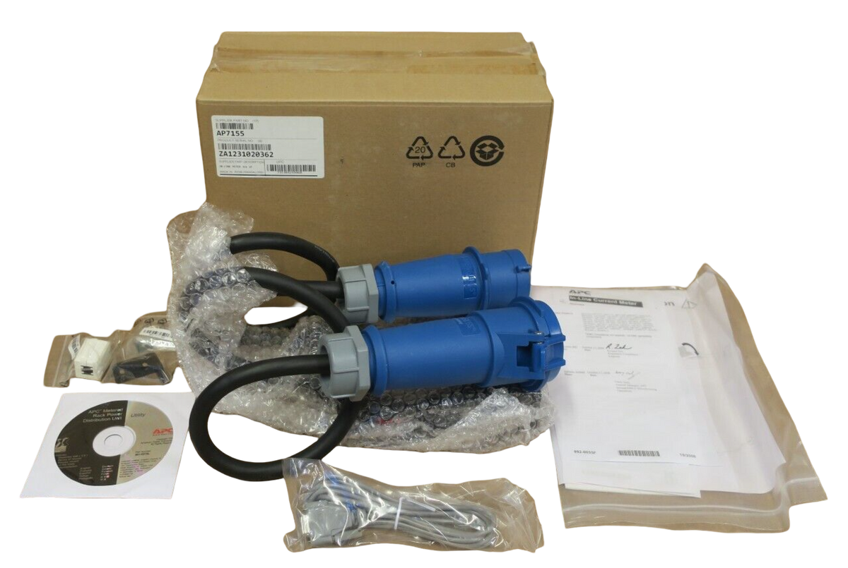 New APC AP7155 Rack Power Distribution Unit In-Line Current Meter 32A 230V