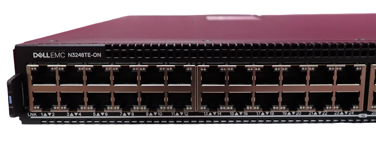 NEW Dell EMC PowerSwitch N3248TE-ON 48x 1G RJ45 4x SFP+ 2x QSFP28 RA Switch OS10
