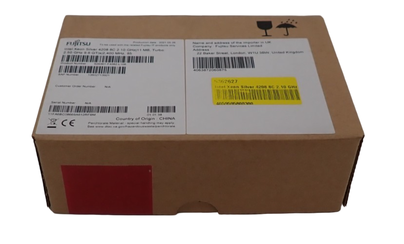 NEW Fujitsu Intel Xeon 8-Core Silver 4208 CPU Processor SRFBM S26361-F4082-L108