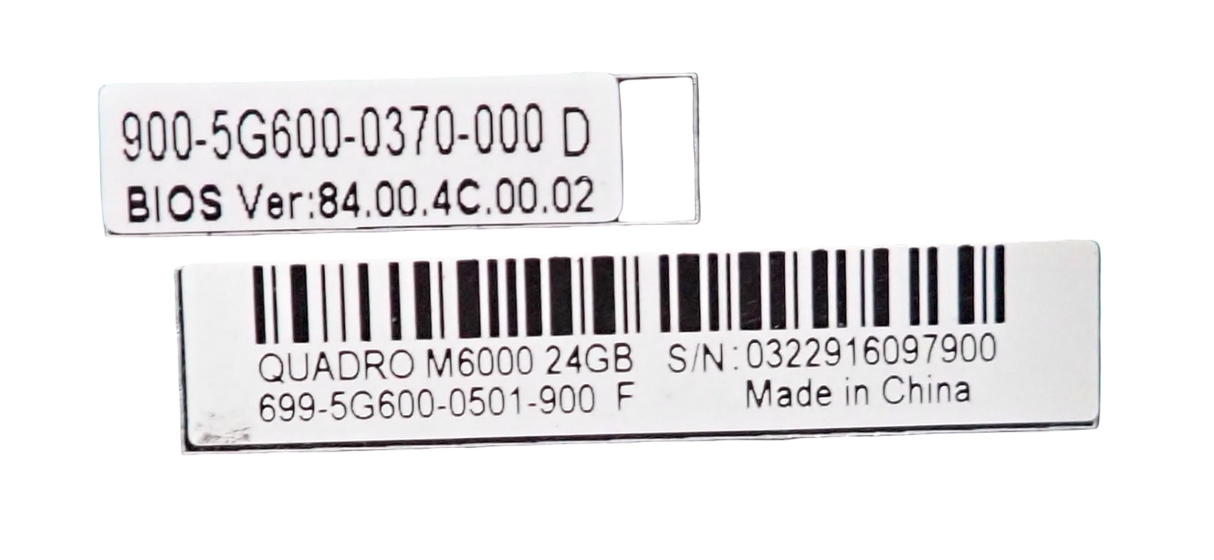 HP Nvidia Quadro M6000 24GB GDDR5 PCIe 3.0 X16 4x DP 1x DVI-I GPU 846380-001