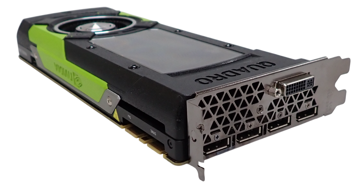 HP Nvidia Quadro M6000 24GB GDDR5 PCIe 3.0 X16 4x DP 1x DVI-I GPU 846380-001