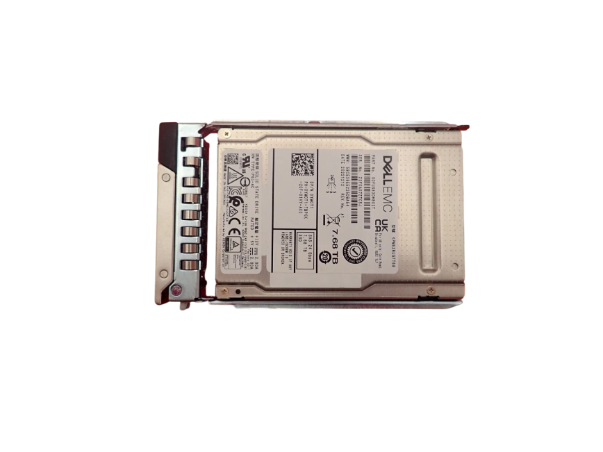 Dell 7.68TB SAS 24G RI 2.5" SSD Drive YM0T1 KPM6XRUG7T68 + 14th - 17th Gen Caddy