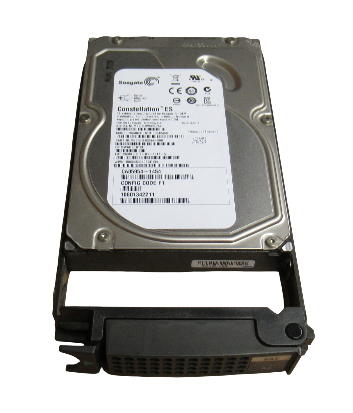 Fujitsu CA07237-E110 Eternus DX S2 1TB 7.2K 3.5" SAS ST31000424SS HDD In Caddy