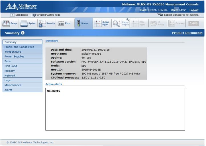 NEW IBM Mellanox SX6036 36x 56Gb/s QSFP FDR14 Infiniband Managed Switch 8831-F36