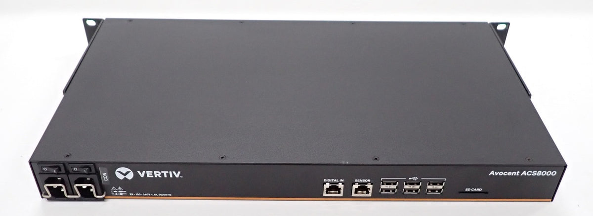 Vertiv Avocent ACS8000 8-Port Console Server DAC Dual AC PSU ACS8008DAC