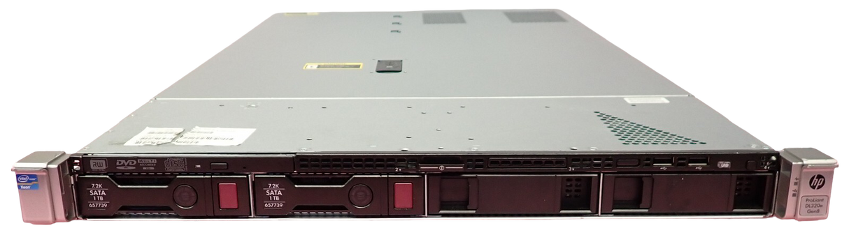 HP ProLiant DL320e G8 Gen8 Quad-Core E3-1220v2 8GB RAM 2x 1TB HDD 1U Server