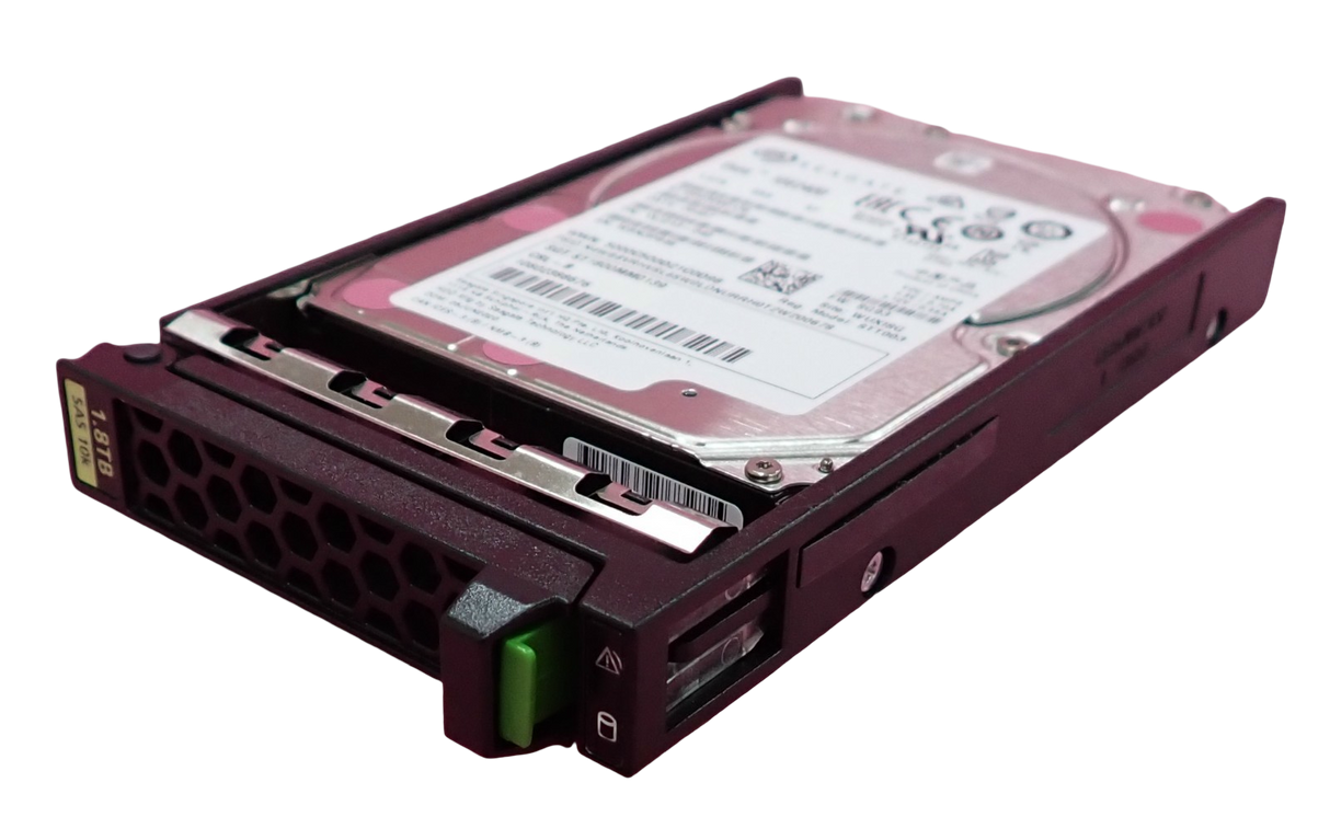 Fujitsu 1.8TB 10K SAS 12G 512e SED 2.5" HotPlug HDD Hard Drive S26361-F5930-L118