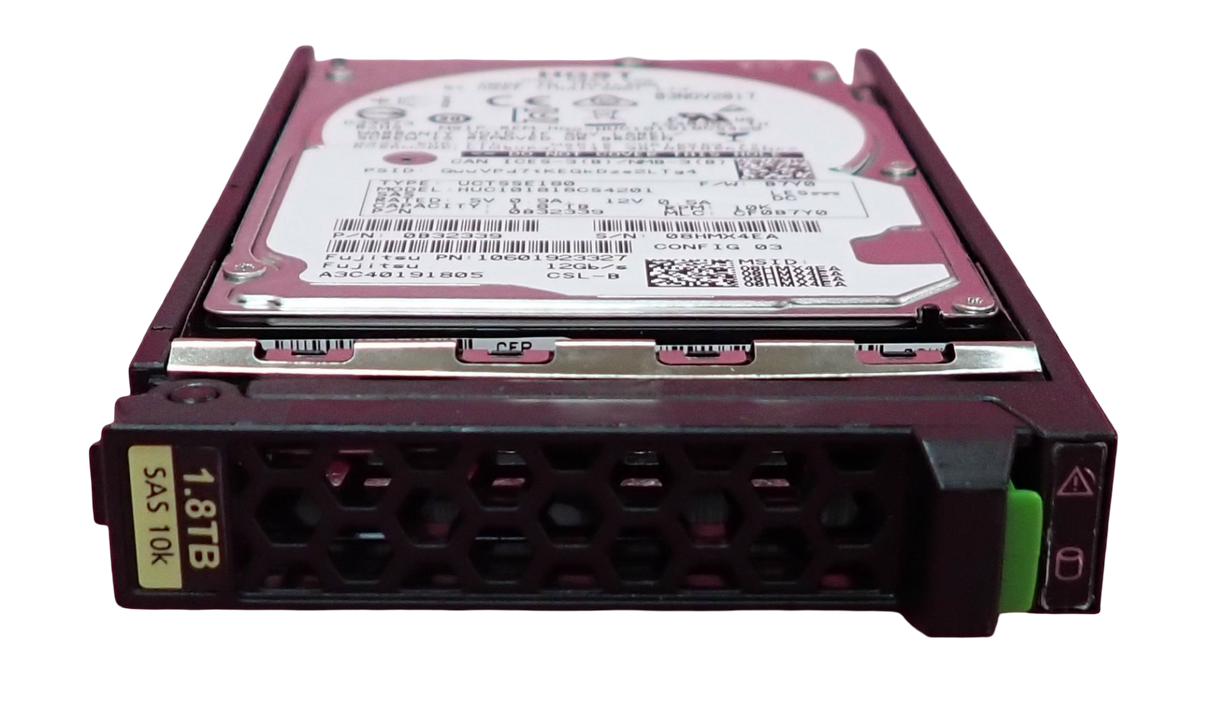 Fujitsu 1.8TB 10K SAS 12G 512e SED 2.5" HotPlug HDD Hard Drive S26361-F5582-L118