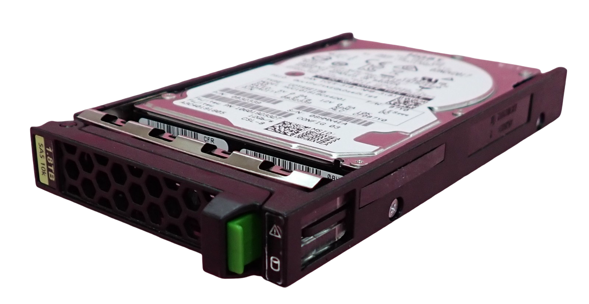 Fujitsu 1.8TB 10K SAS 12G 512e SED 2.5" HotPlug HDD Hard Drive S26361-F5582-L118
