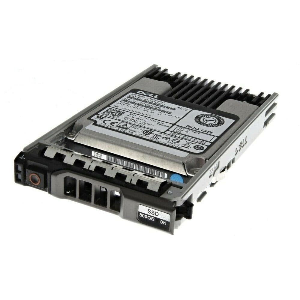 Dell 800GB SAS 12G MLC Mixed Use 2.5" SSD M91TJ PX04SMB080 + 12th/13th Gen Caddy