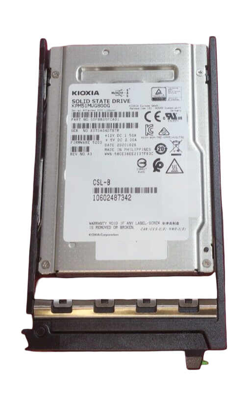 Fujitsu 800GB SAS 12G WI 2.5" Hot-Plug Solid State Drive SSD - S26361-F5710-L800