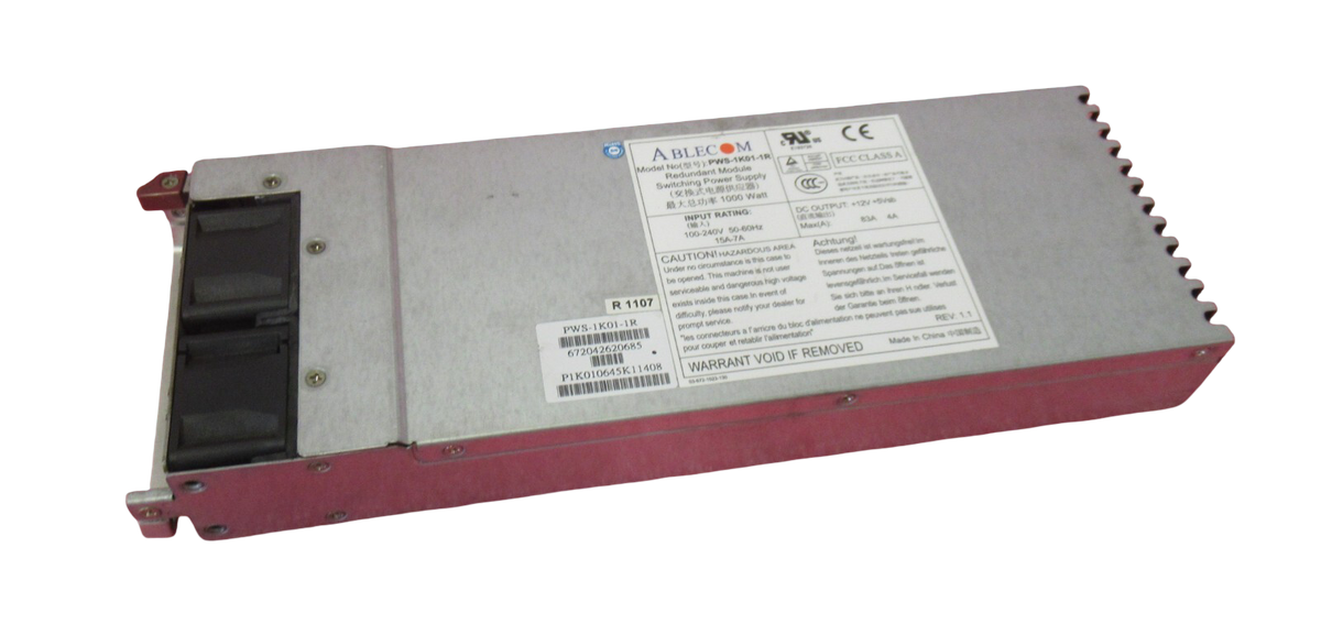 Ablecom PWS-1K01-1R 1000-Watts ATX Redundant Switcing Power Supply